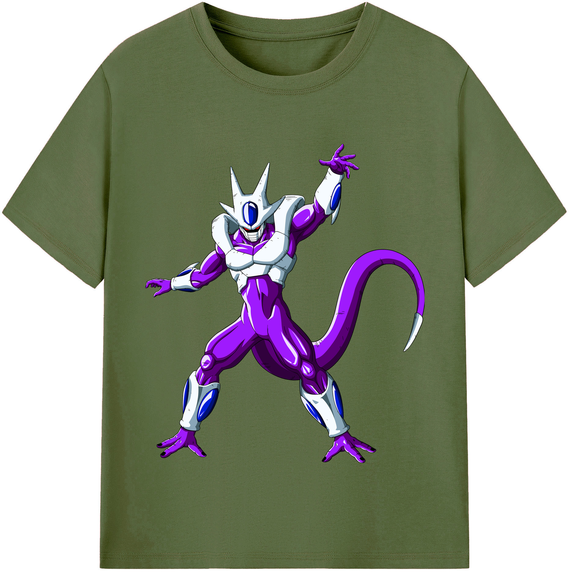 （画像用） ドラゴンボール クウラ DRAGON BALL Cooler Coora 綿100％半袖Tシャツ（フロントプリント）